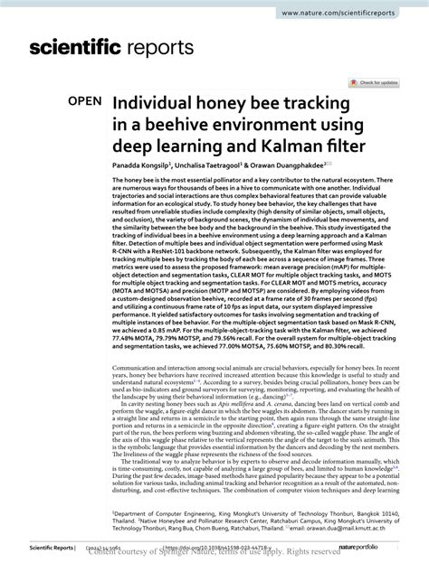 honey bee tracking techniques